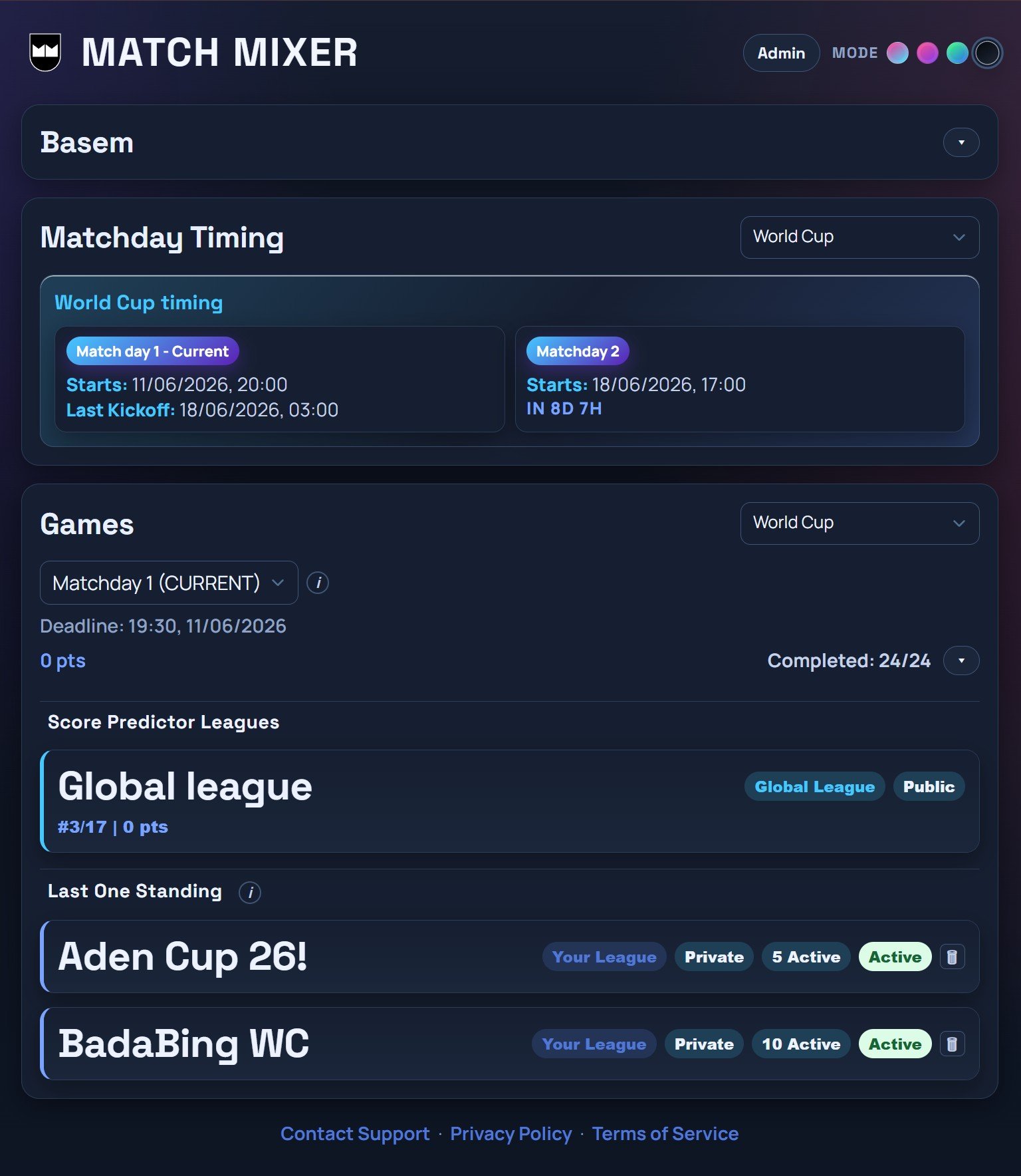 Match Mixer Screenshot